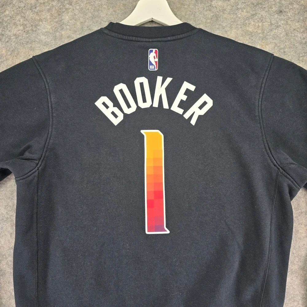 Jordan Phoenix Suns Devin Booker 1 Sweatshirt Mens Medium Black Fleece Pullover